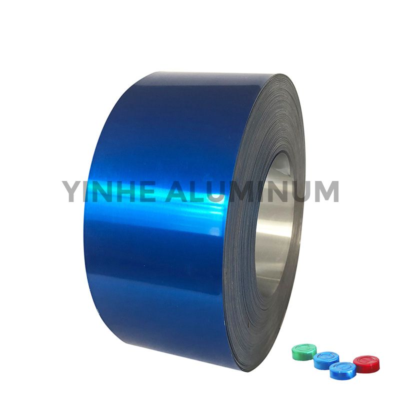 Blue Colored Coated Aluminum Coil Foil for Pharmaceutical Caps