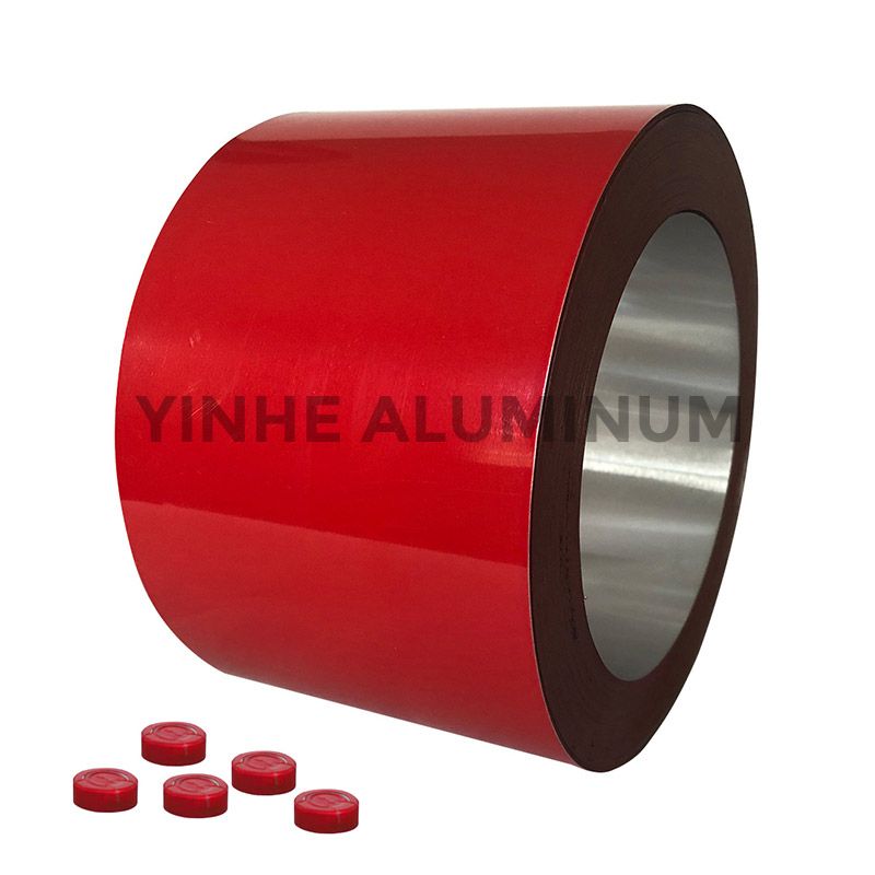 Red colored coated aluminum coil foil for pharmaceutical caps