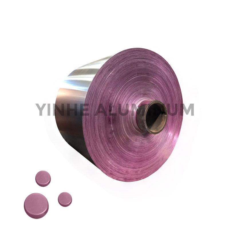 Pink Colored Coated Aluminum Coil Foil for Medical Caps